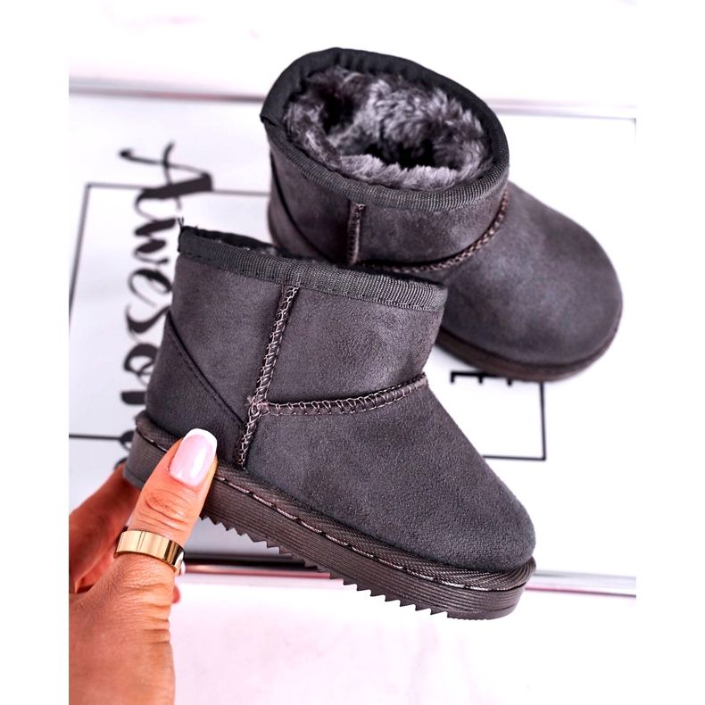 Bottes de neige chaudes pour enfants, jeunes, gris Gooby 3 Bottes de neige chaudes pour enfants, jeunes, gris Gooby 3