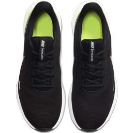Chaussures de course Nike Revolution 5 pour hommes noires et vertes BQ3204010 blanche le noir 1