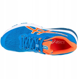 Asics GT-1000 8 Gs Jr 1014A068-400 blanche bleu orange 2