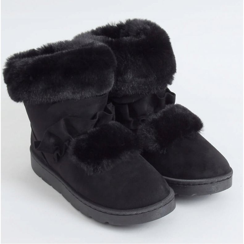 Bottes de neige femme noires A976 Noir 1