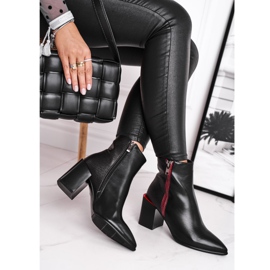 S.Barski Bottes noires Lippi pour femmes noires le noir rouge 2