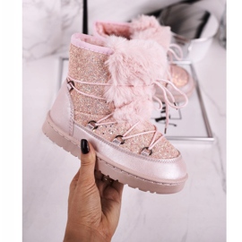 FRROCK Bottes De Neige Enfant Avec Fourrure Rose Minnie Mouse argent 2 FRROCK Bottes De Neige Enfant Avec Fourrure Rose Minnie Mouse argent 2