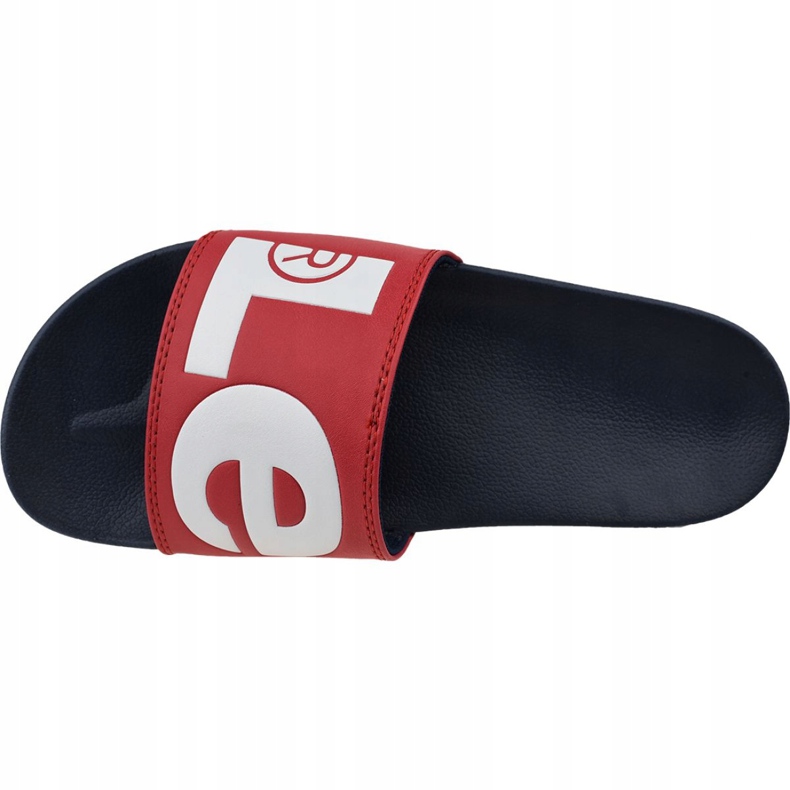 Levi's Batwing Slide Sandale 231548-794-87 blanc rouge bleu marine 2