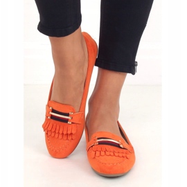Mocassins femme orange 88-381 Orange 1