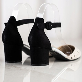 Goodin Escarpins à imprimé serpent beige brun noir 1