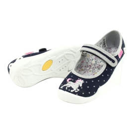 Chaussures enfant Befado 114X414 bleu marin gris 4