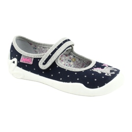 Chaussures enfant Befado 114X414 bleu marin gris 1