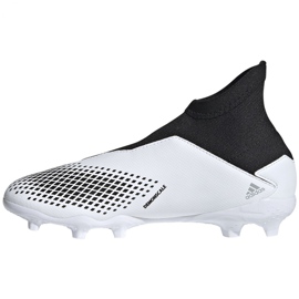 Chaussures de foot Adidas Predator 20.3 Ll Fg Jr FW9212 blanche blanche 1