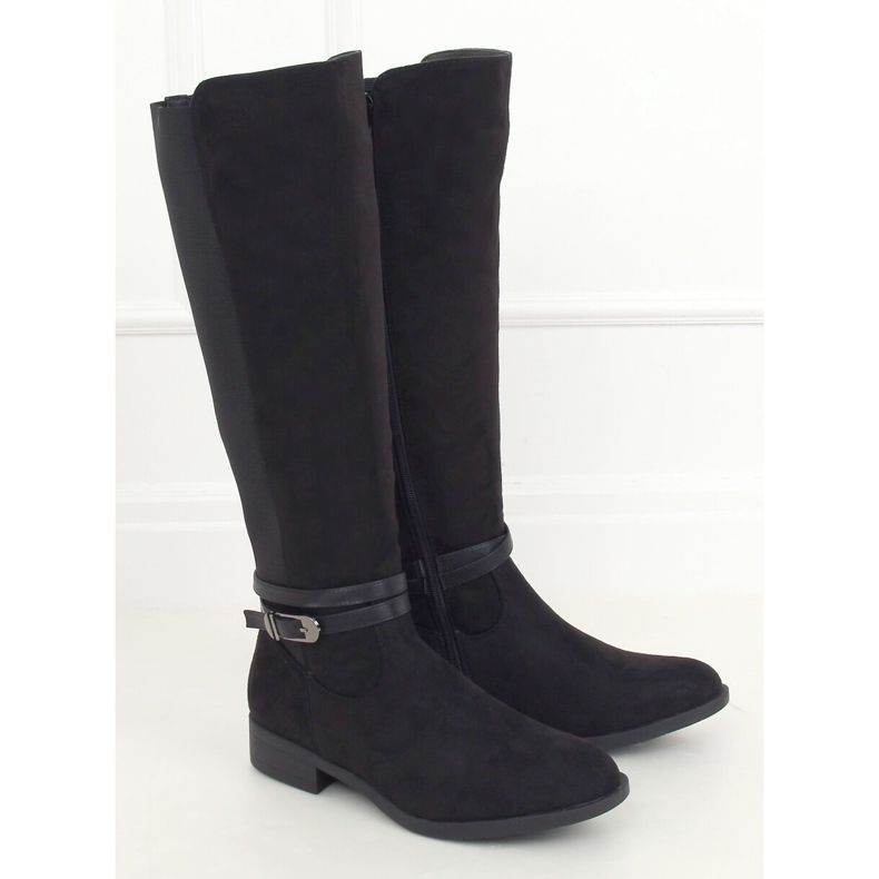 Bottes noires pour femmes BJ1539-KB Noir le noir 1