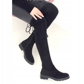 Bottes de mousquetaire noires 8375-PG Noir 2