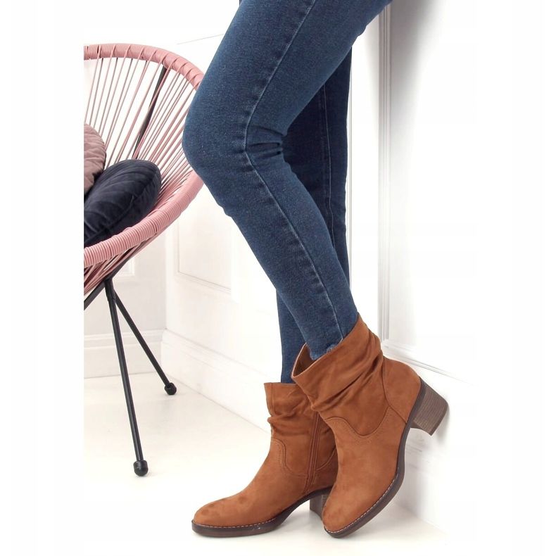 Camel 6341 Bottines à talon camel brun 1