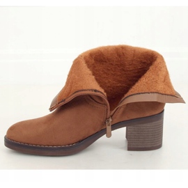 Camel 6341 Bottines à talon camel brun 4