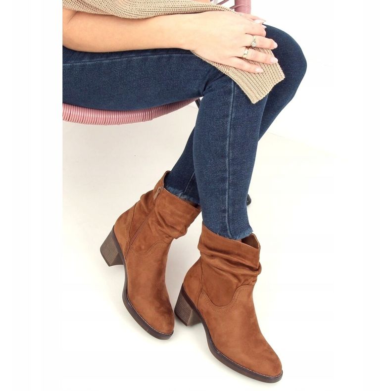 Camel 6341 Bottines à talon camel brun 2