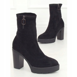 Noir 9513 Bottines compensées noires 1