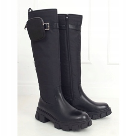 Bottes noires avec un sac à main RB100P Noir le noir 3