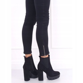 Bottines noires sur la plateforme Bottines Jodhpur DA30P Noir 1