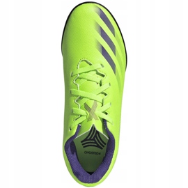 Chaussures de foot Adidas X Ghosted.4 Tf Jr EG8229 vert vert 1