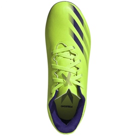 Chaussures de foot Adidas X Ghosted.4 FxG Jr EG8220 vert vert 1