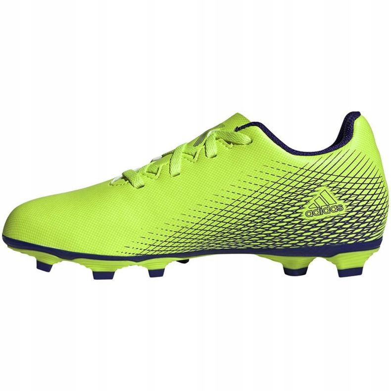 Chaussures de foot Adidas X Ghosted.4 FxG Jr EG8220 vert vert 2