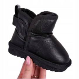 Apawwa Bottes de Neige Enfant Noir Fourrure Black Charlotte le noir 3