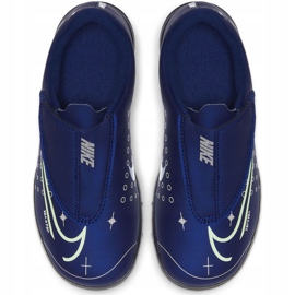 Nike Mercurial Vapor 13 Club Mds Tf Ps (V) Jr CJ1180-401 chaussures de football bleu marine 4