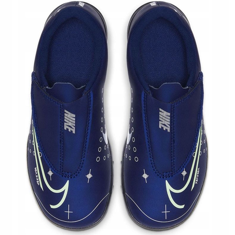 Nike Mercurial Vapor 13 Club Mds Tf Ps (V) Jr CJ1180-401 chaussures de football bleu marin 4
