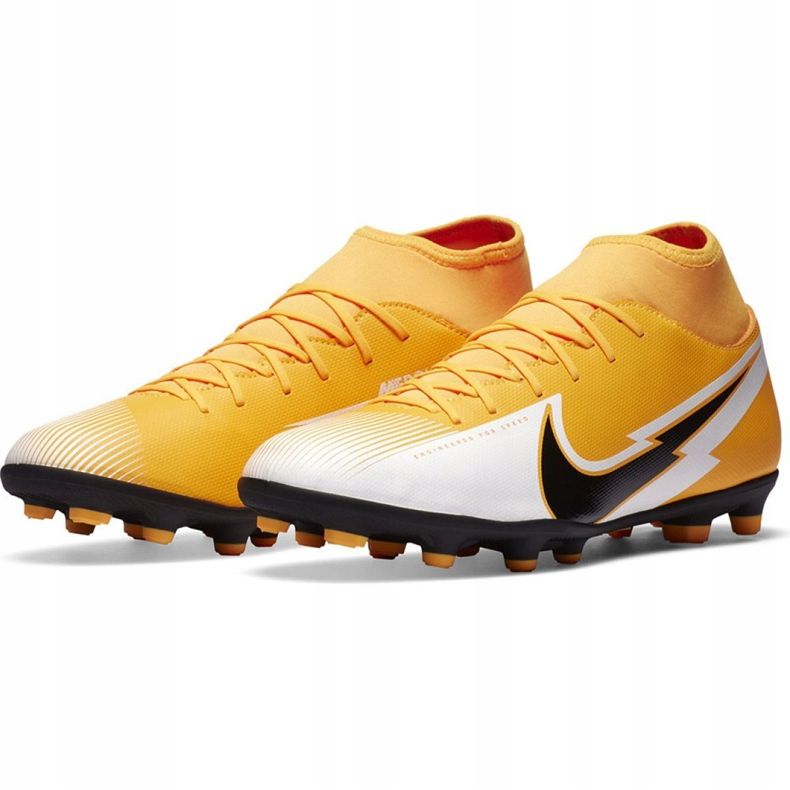 Chaussures de football Nike Mercurial Superfly 7 Club FG / MG M AT7949 801 multicolore jaune 1