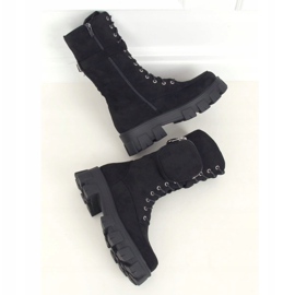 Bottes noires avec un sac à main NC1111 Noir le noir 1