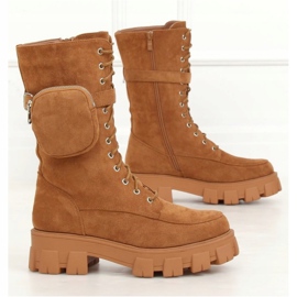 Camel NC1111 Boots camel avec un sac à main brun multicolore 4