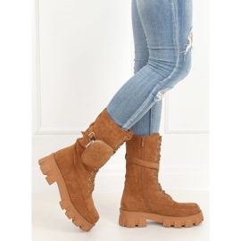 Camel NC1111 Boots camel avec un sac à main brun multicolore 2