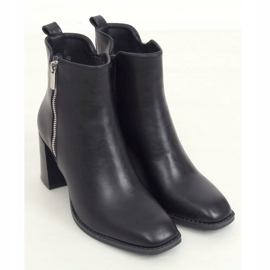 Bottines noires à talons 8373-GA Noir le noir 2