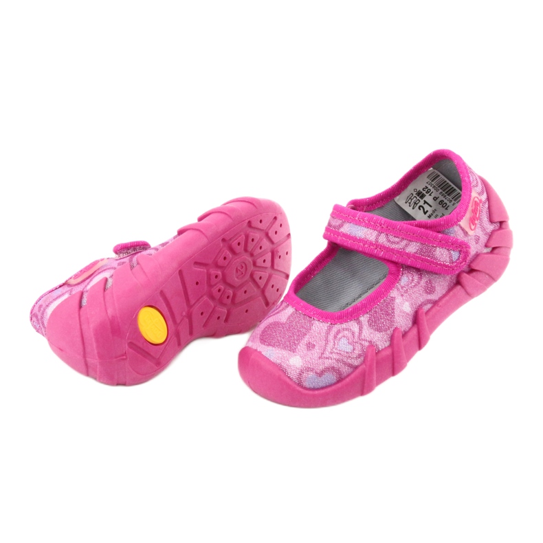 Chaussures enfant Befado 109P162 rose argent 4