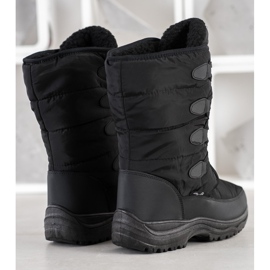 SHELOVET Bottes de neige hautes le noir 1