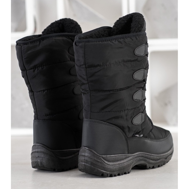 SHELOVET Bottes de neige hautes le noir 1 SHELOVET Bottes de neige hautes le noir 1