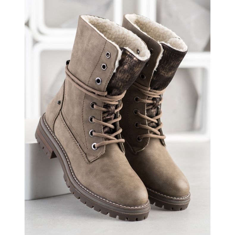 Super Mode Hauts trappeurs brun 1