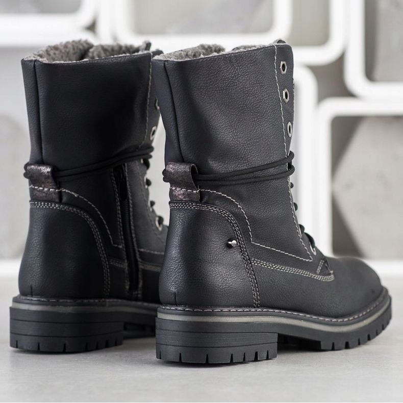 Super Mode Hauts trappeurs le noir 1