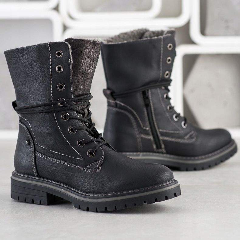 Super Mode Hauts trappeurs noir 2