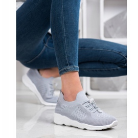 Goodin Chaussures de sport confortables gris 1