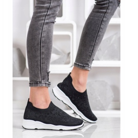 Goodin Slipons noirs confortables 2