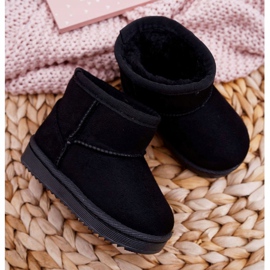 BUGO Bottes de neige chaudes noires pour enfants Gooby le noir 2