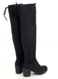 Bottes noires à talons larges PE253P Black Ii Genre 1
