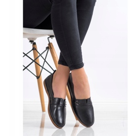 Slippers en cuir VINCEZA le noir 2