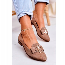 Nicole Mocassins Femme En Daim Ballerines Marron Clair Mary-Jane brun 1 Nicole Mocassins Femme En Daim Ballerines Marron Clair Mary-Jane brun 1