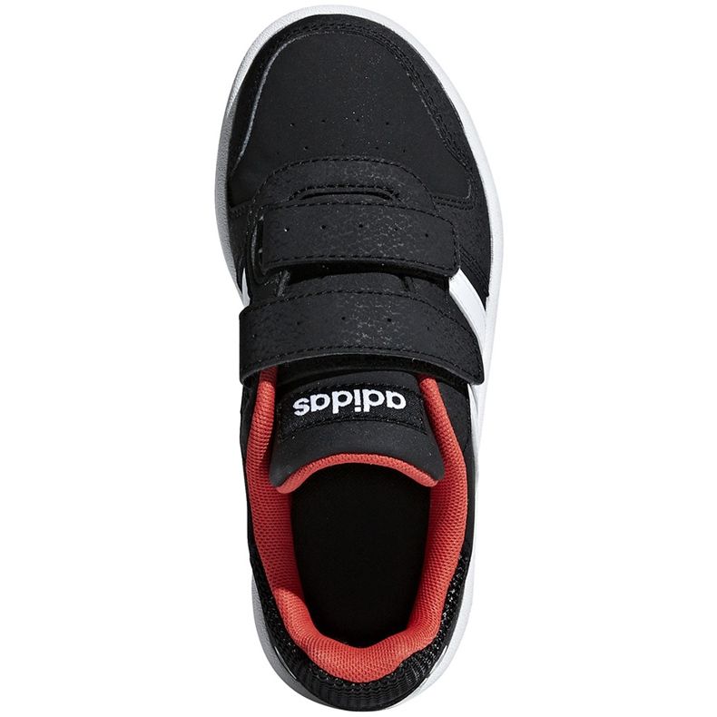 Adidas Hoops 2.0 Cmf C chaussures enfant noir-rouge-blanc B75960 1