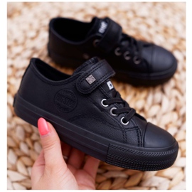 Baskets en cuir pour enfants Big Star EE374034 Noir 2