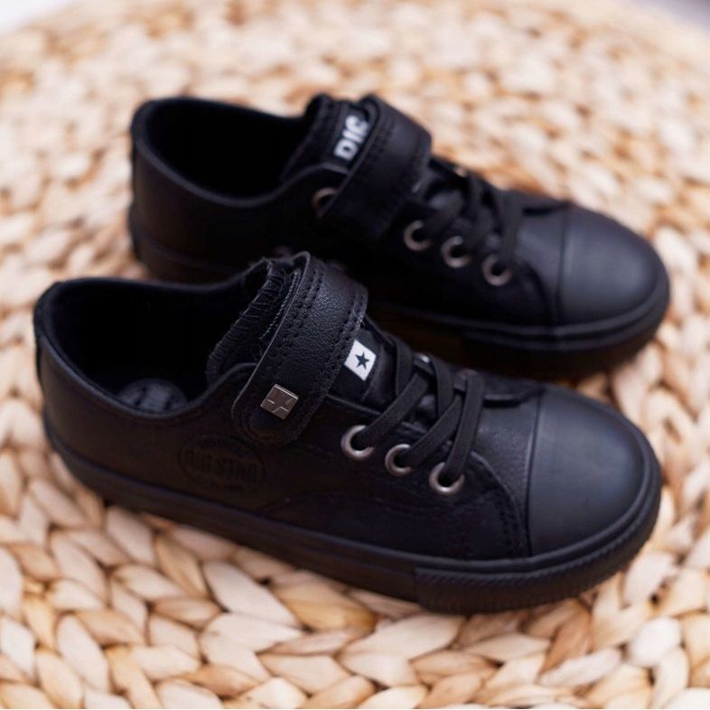 Baskets en cuir pour enfants Big Star EE374034 Noir 1