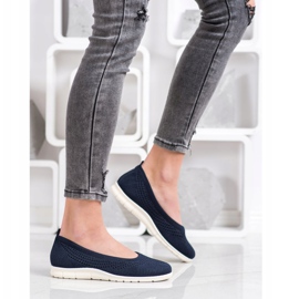 Goodin Slipons Ajourés bleu marin 1