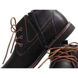Bottes hautes chaudes attachées 86105 Noir le noir 1