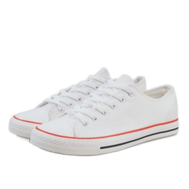 Baskets blanches classiques pour hommes X-215 4