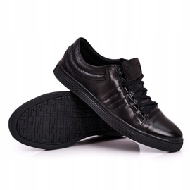 Bednarek Polish Shoes Baskets Brogues Homme en Cuir Bednarek Noir 2